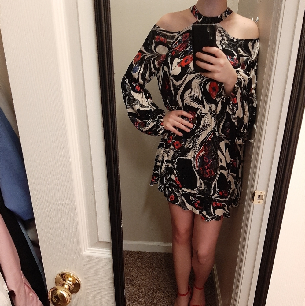 Free People hippie mini dress (M)